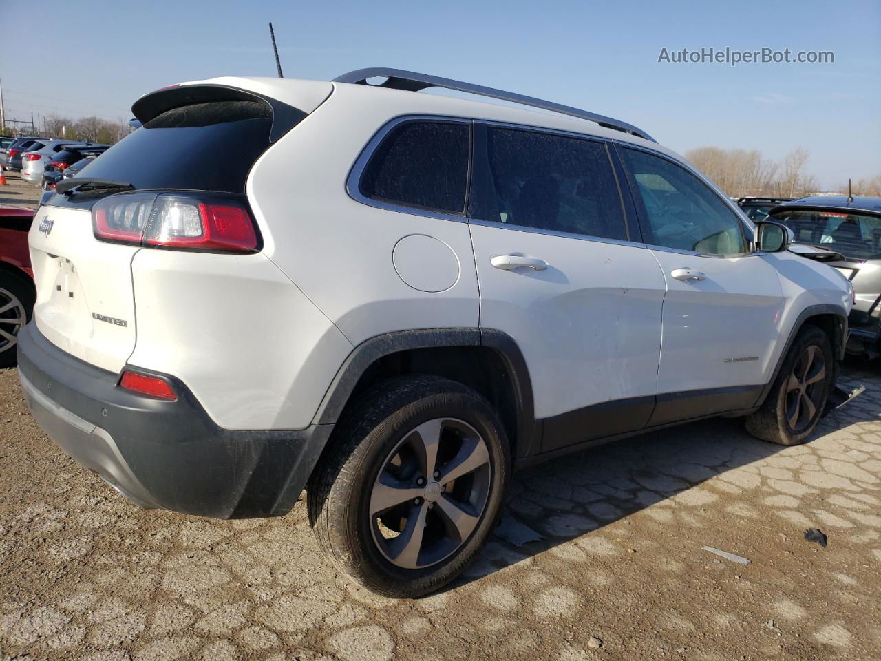 2019 Jeep Cherokee Limited White vin: 1C4PJMDX3KD137651