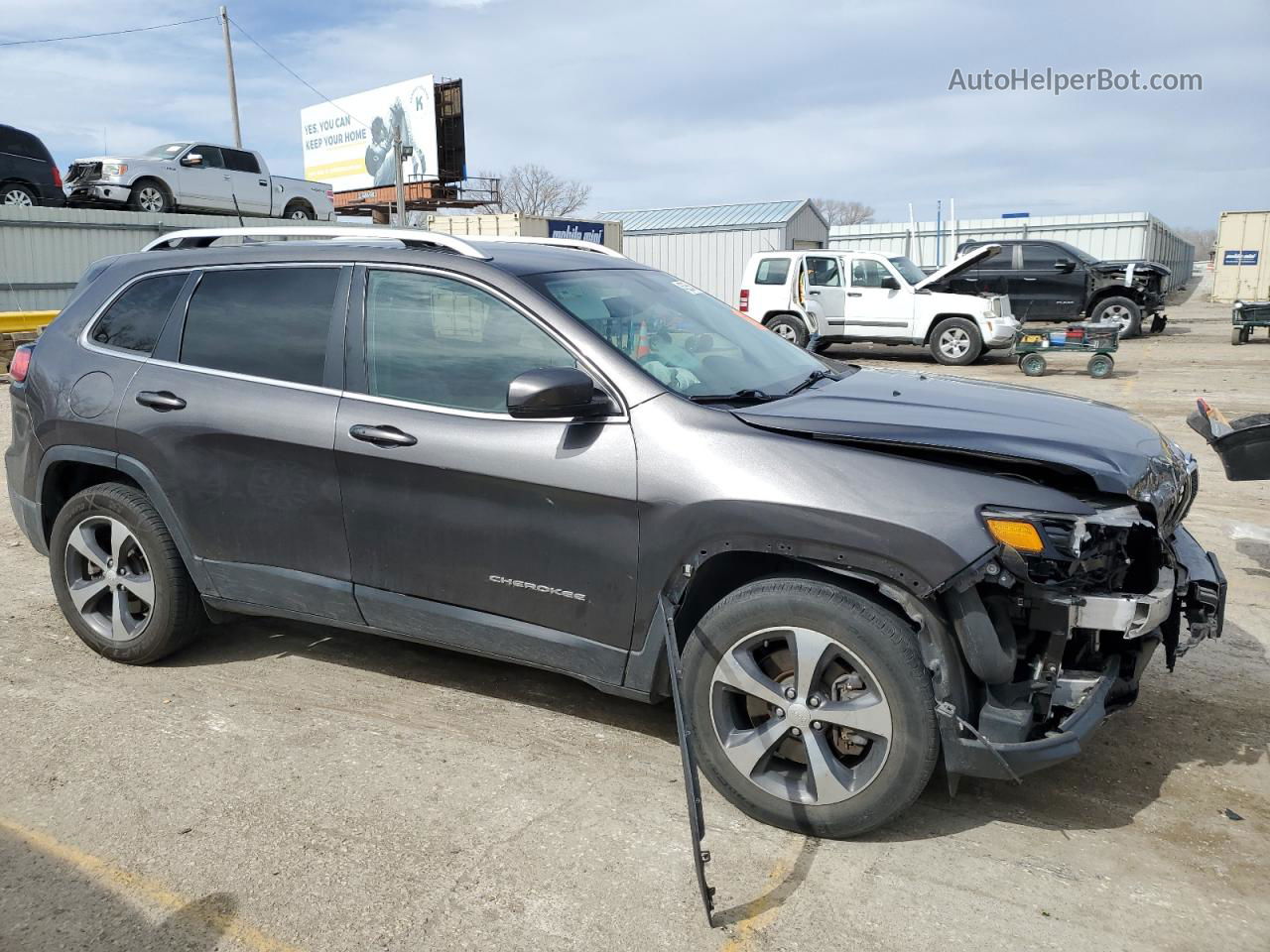 2019 Jeep Cherokee Limited Charcoal vin: 1C4PJMDX3KD138475