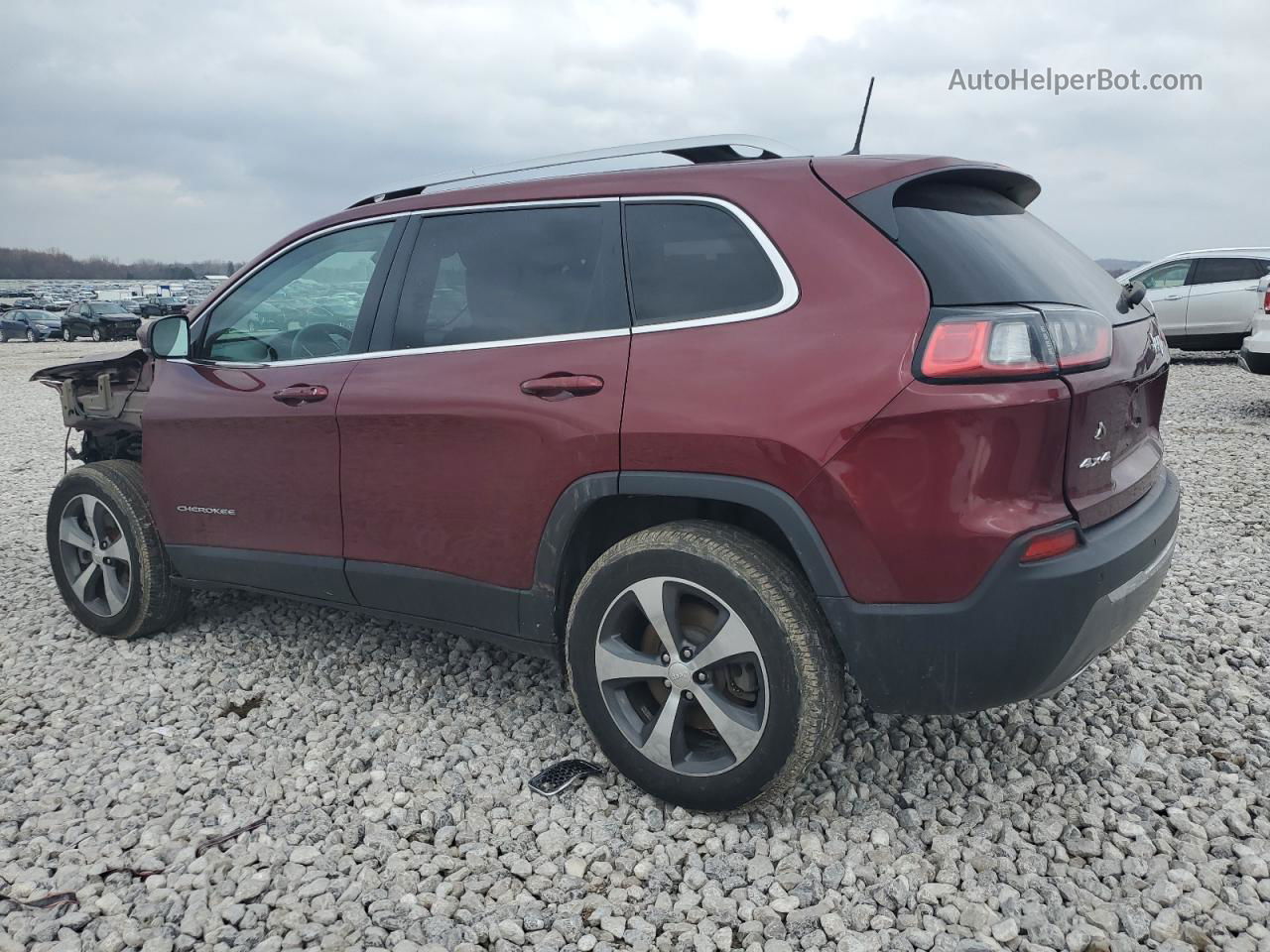 2019 Jeep Cherokee Limited Бордовый vin: 1C4PJMDX3KD218262