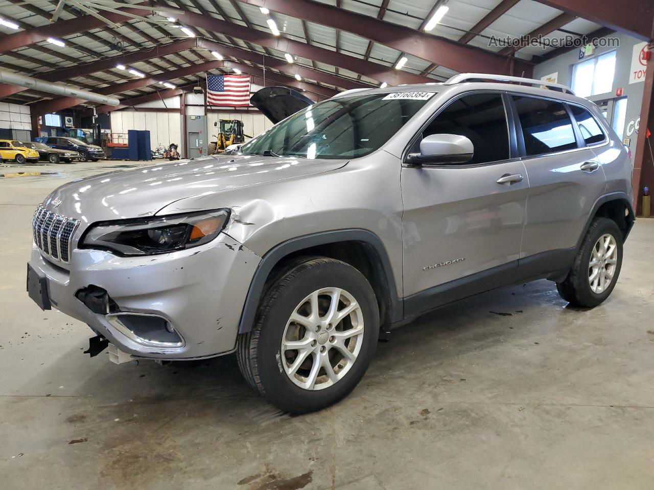 2019 Jeep Cherokee Limited Silver vin: 1C4PJMDX3KD334433