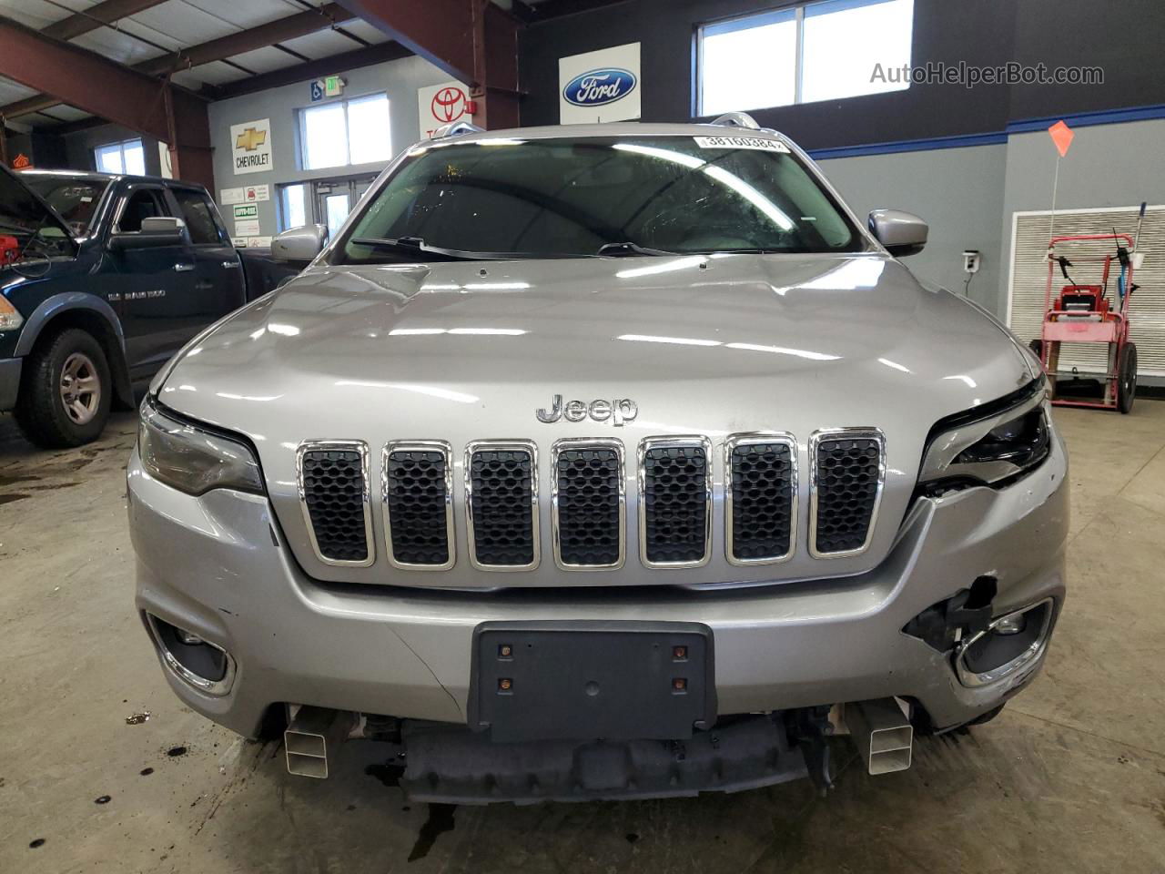 2019 Jeep Cherokee Limited Silver vin: 1C4PJMDX3KD334433