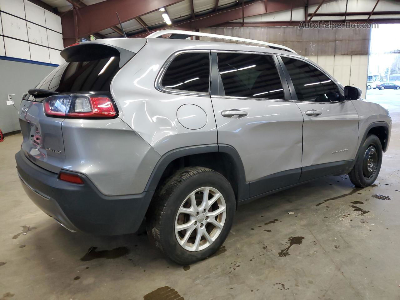 2019 Jeep Cherokee Limited Silver vin: 1C4PJMDX3KD334433