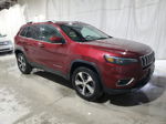 2019 Jeep Cherokee Limited Красный vin: 1C4PJMDX3KD404674