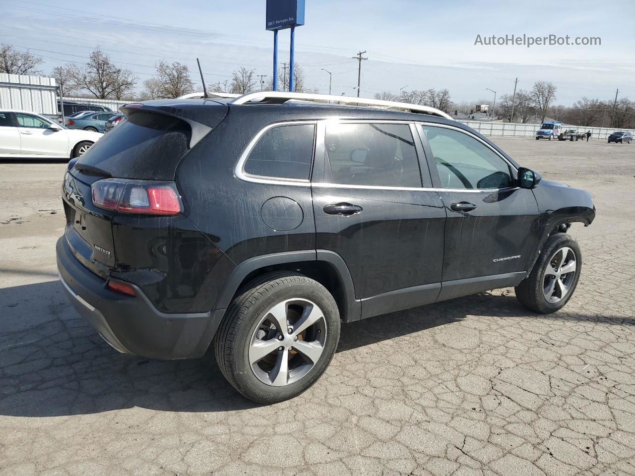 2021 Jeep Cherokee Limited Черный vin: 1C4PJMDX3MD118231