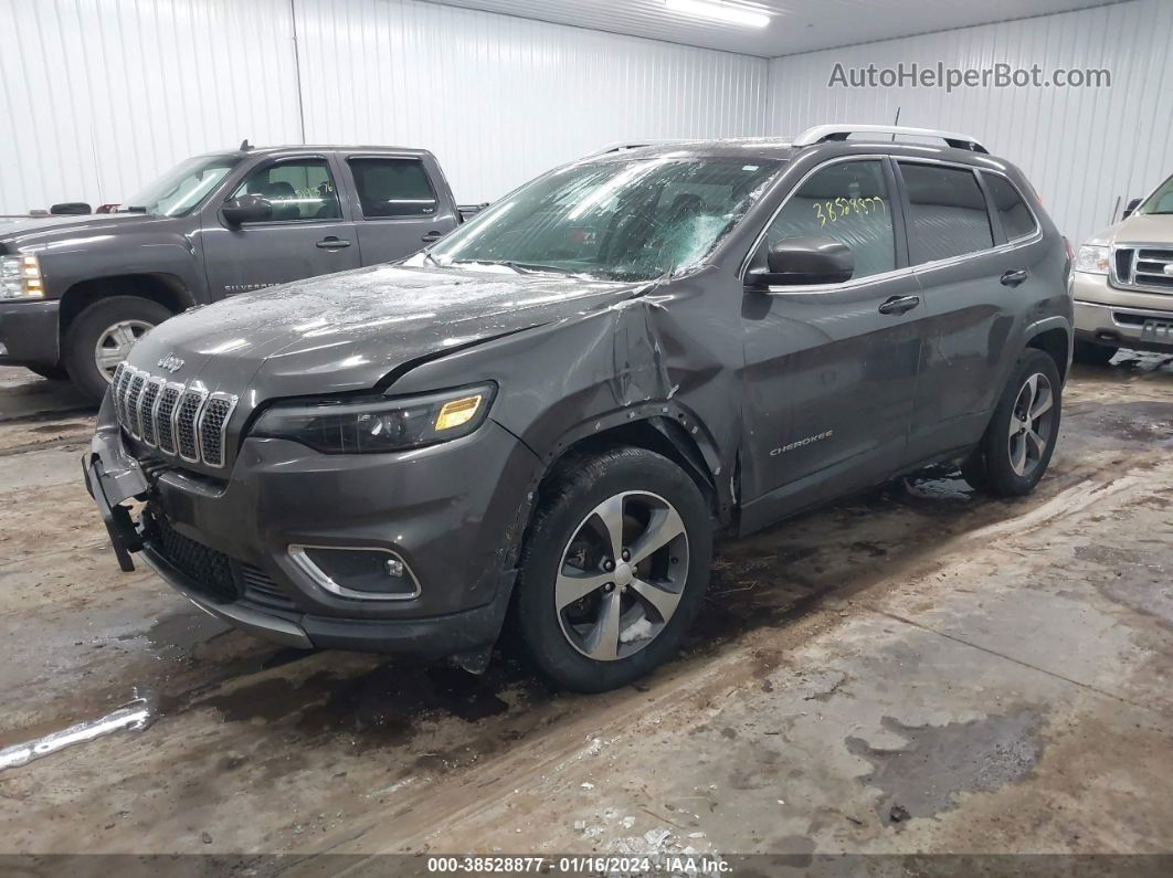 2019 Jeep Cherokee Limited 4x4 Gray vin: 1C4PJMDX4KD133401