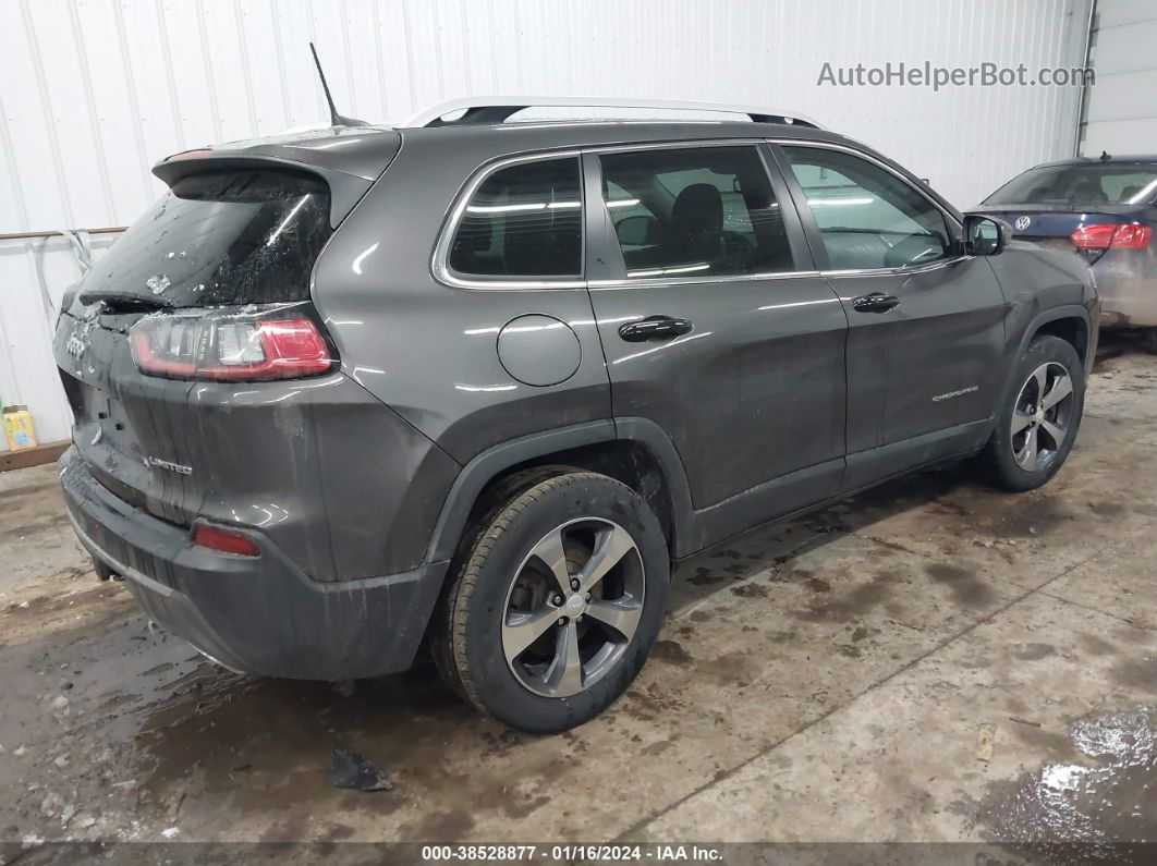 2019 Jeep Cherokee Limited 4x4 Gray vin: 1C4PJMDX4KD133401