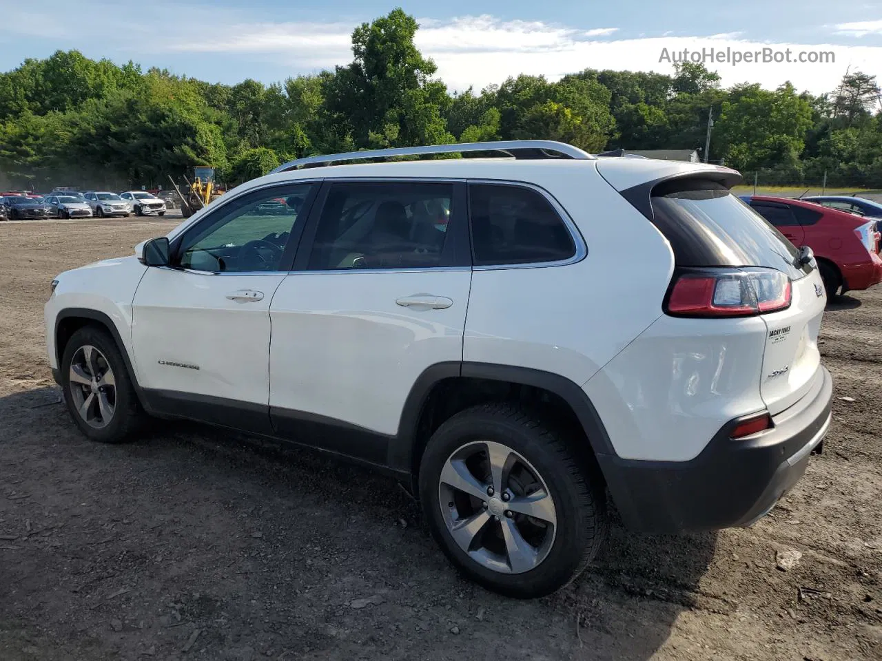 2019 Jeep Cherokee Limited White vin: 1C4PJMDX4KD186079