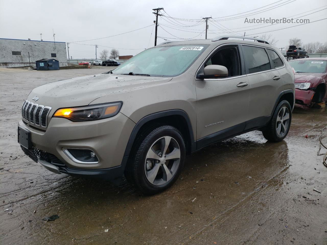 2019 Jeep Cherokee Limited Желто-коричневый vin: 1C4PJMDX4KD329208