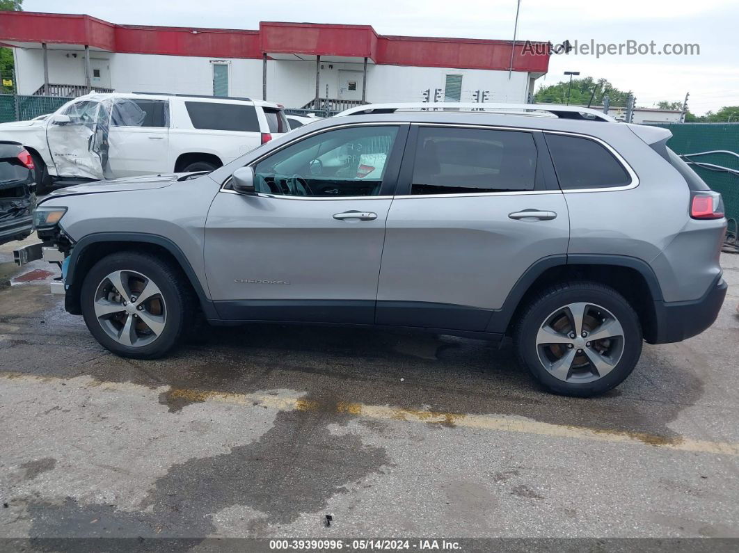 2019 Jeep Cherokee Limited 4x4 Silver vin: 1C4PJMDX4KD334294