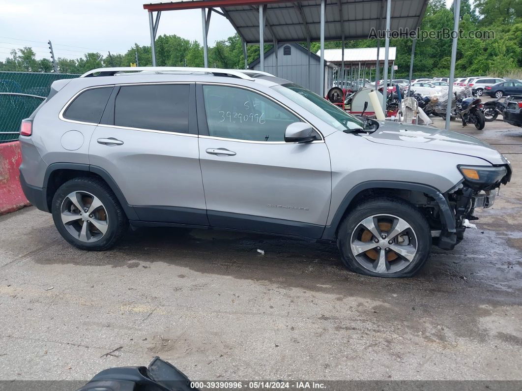 2019 Jeep Cherokee Limited 4x4 Silver vin: 1C4PJMDX4KD334294