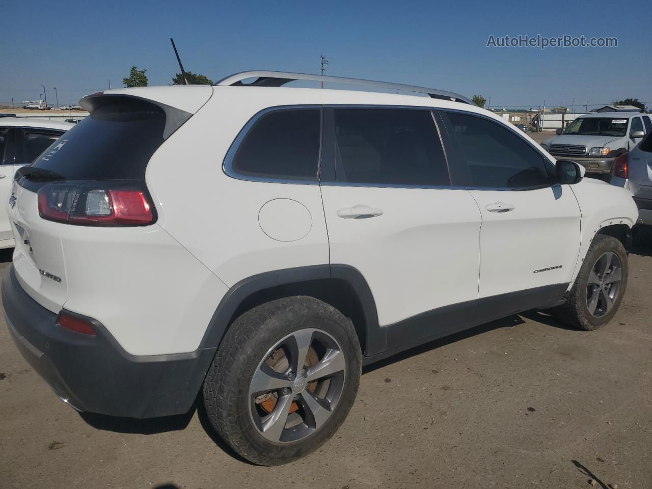 2019 Jeep Cherokee Limited White vin: 1C4PJMDX4KD374116