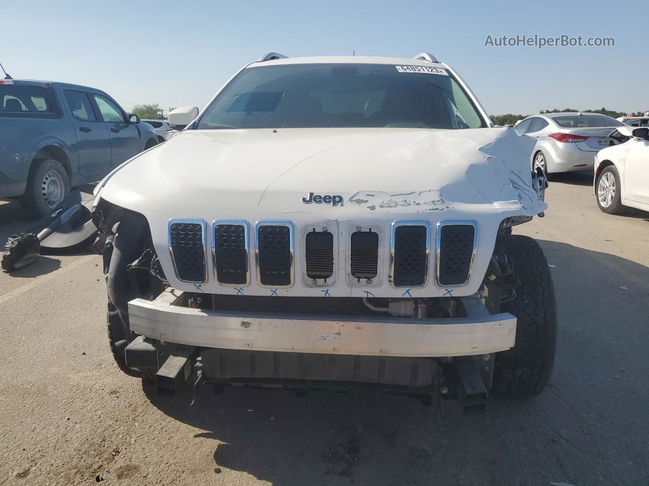 2019 Jeep Cherokee Limited White vin: 1C4PJMDX4KD374116