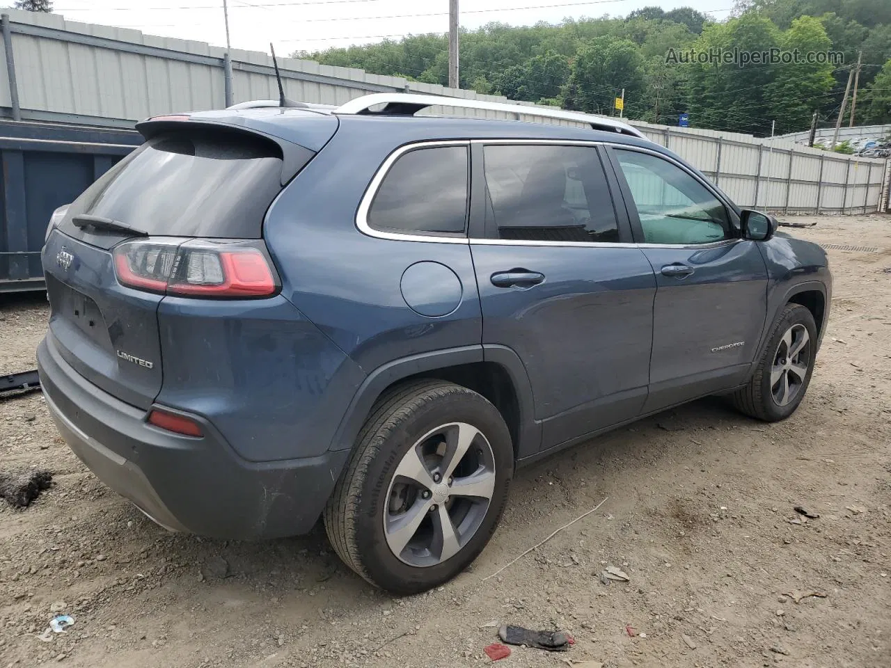 2019 Jeep Cherokee Limited Blue vin: 1C4PJMDX4KD379588