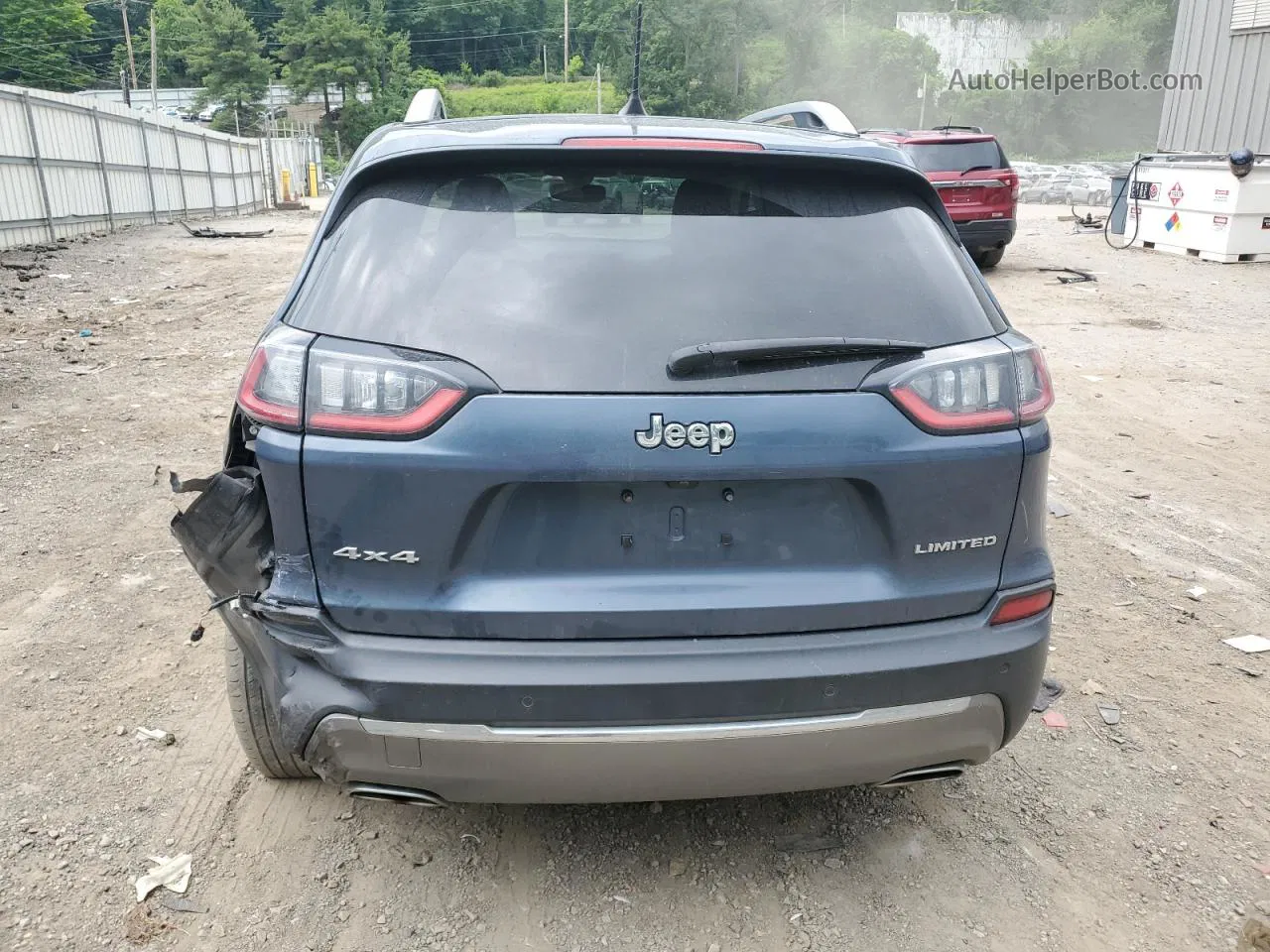 2019 Jeep Cherokee Limited Blue vin: 1C4PJMDX4KD379588