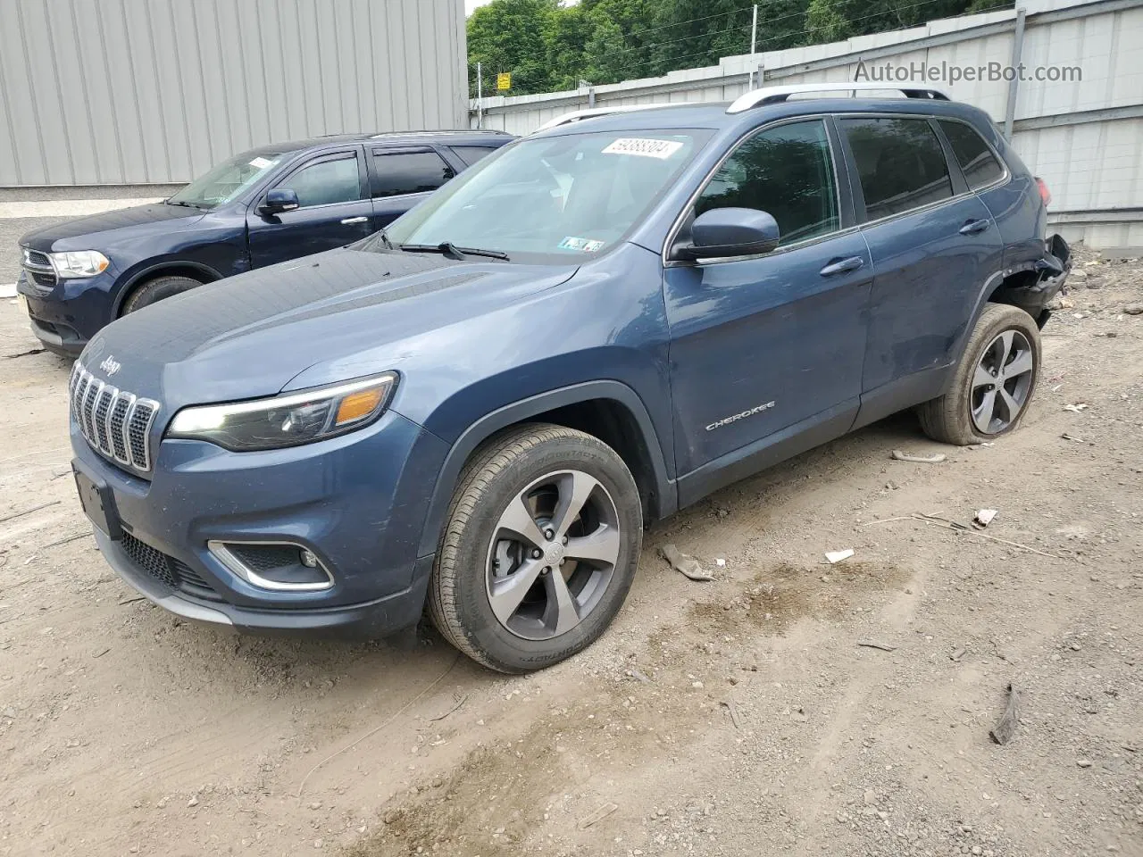 2019 Jeep Cherokee Limited Blue vin: 1C4PJMDX4KD379588