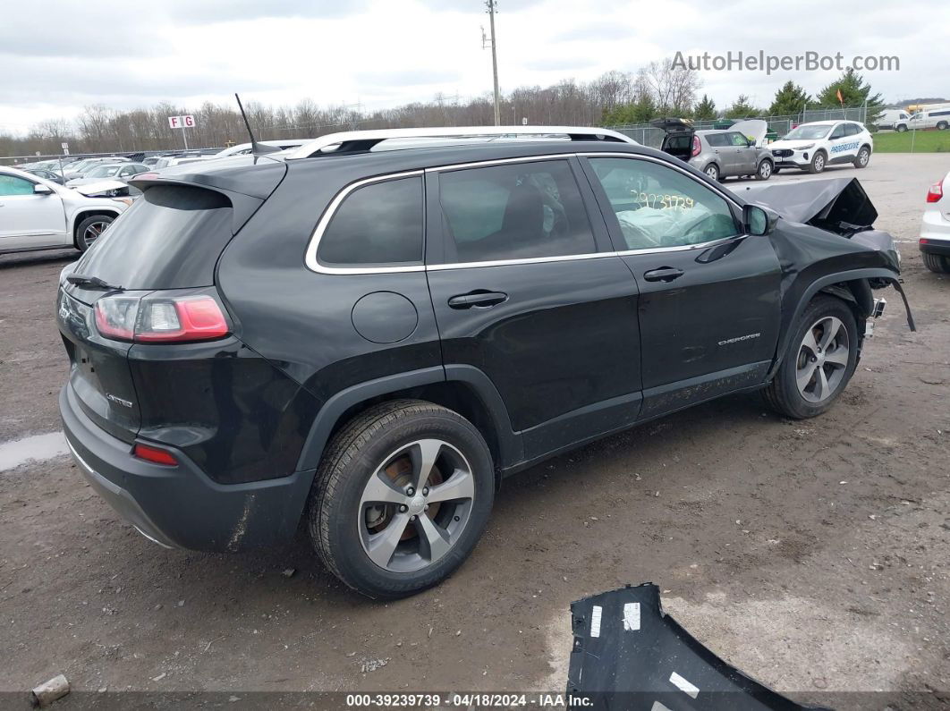 2019 Jeep Cherokee Limited 4x4 Black vin: 1C4PJMDX4KD386847