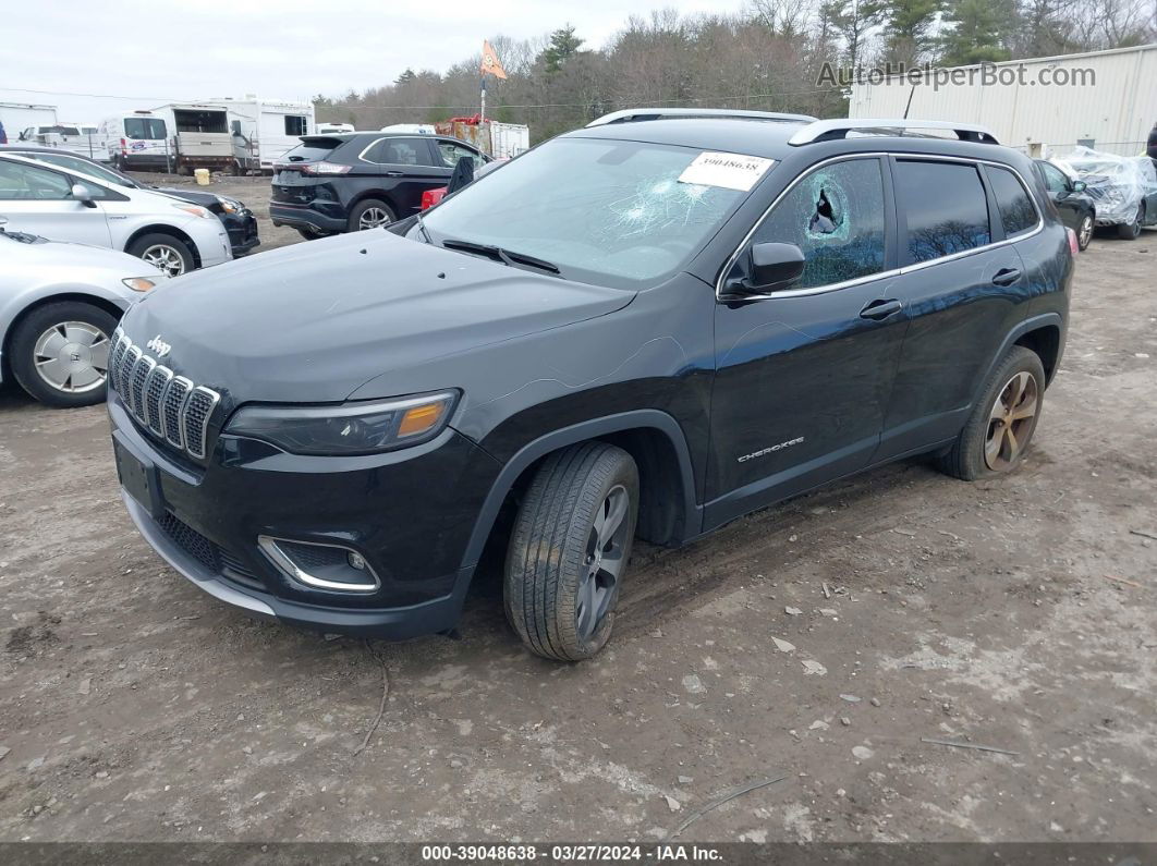 2019 Jeep Cherokee Limited 4x4 Black vin: 1C4PJMDX4KD414498