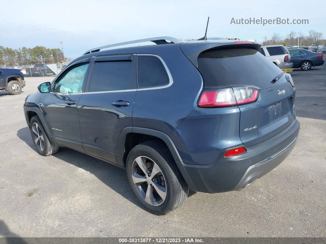 2019 Jeep Cherokee Limited 4x4 Blue vin: 1C4PJMDX4KD418700