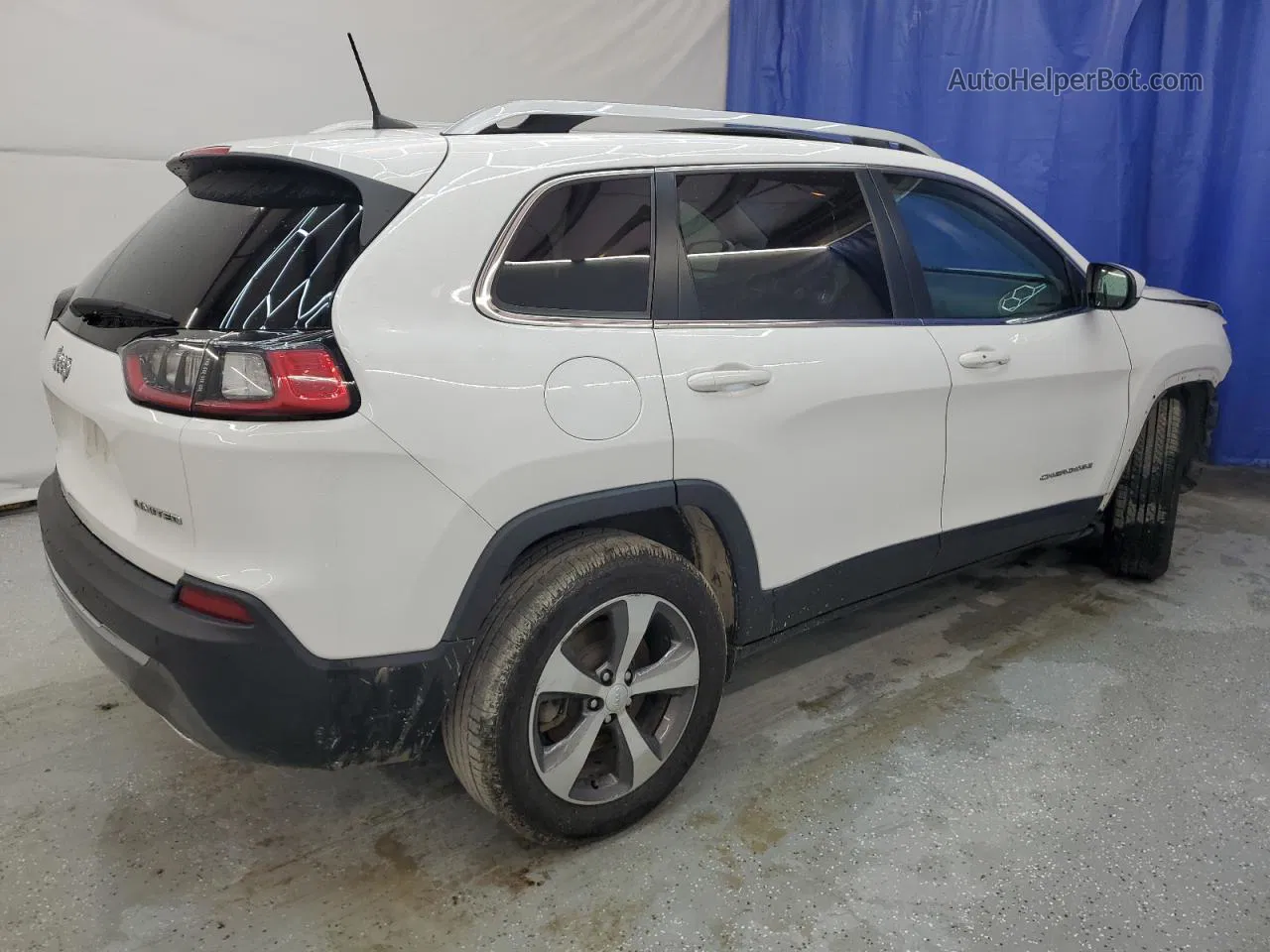 2019 Jeep Cherokee Limited White vin: 1C4PJMDX4KD438235