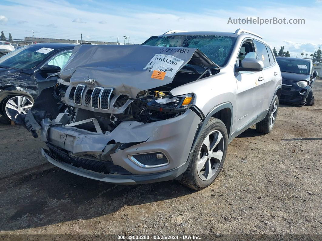 2019 Jeep Cherokee Limited 4x4 Silver vin: 1C4PJMDX4KD467895