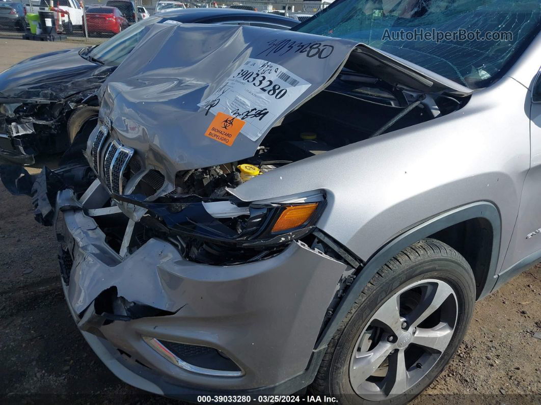 2019 Jeep Cherokee Limited 4x4 Silver vin: 1C4PJMDX4KD467895