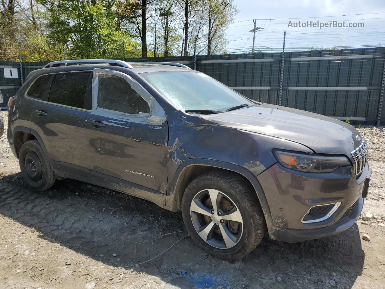 2021 Jeep Cherokee Limited Серый vin: 1C4PJMDX4MD124216