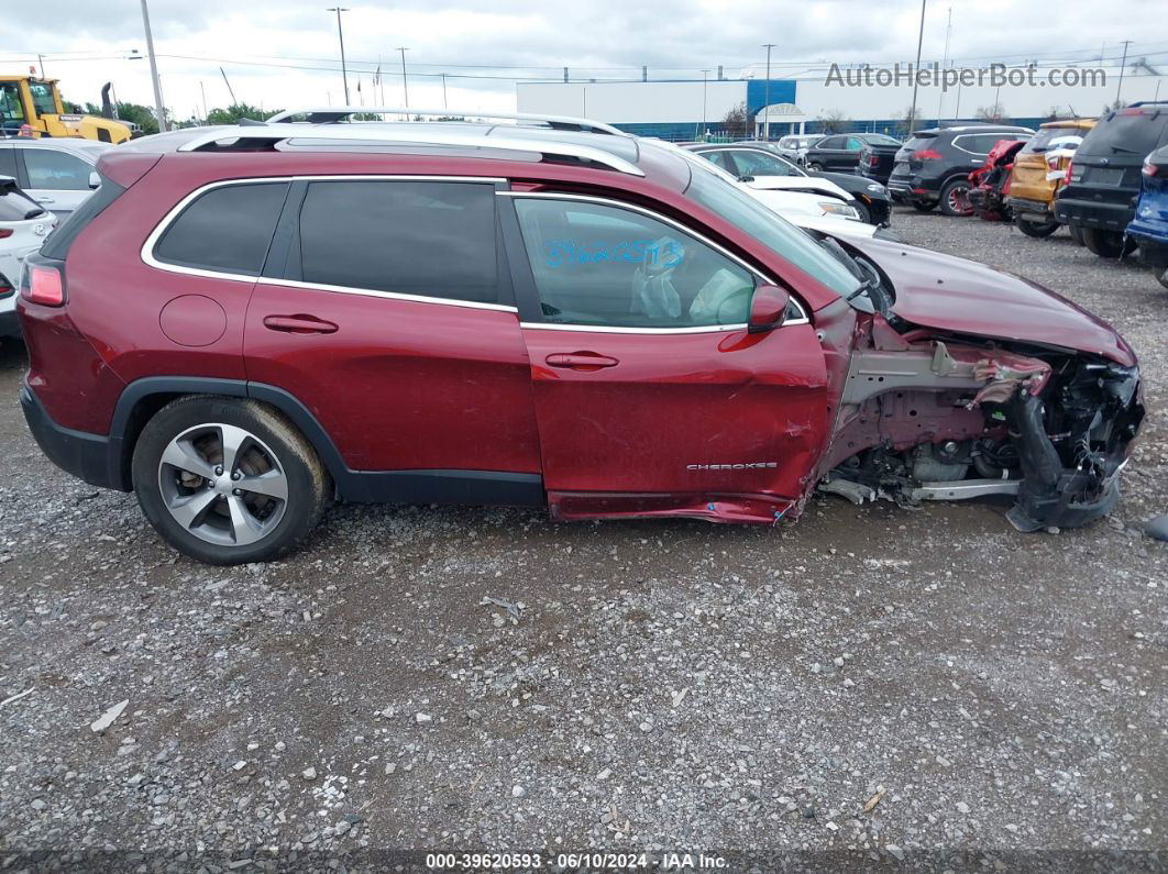 2021 Jeep Cherokee Limited 4x4 Бордовый vin: 1C4PJMDX4MD137757