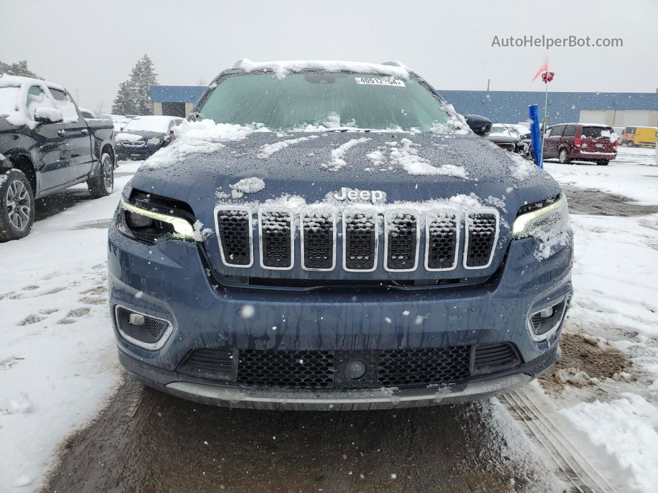 2021 Jeep Cherokee Limited Blue vin: 1C4PJMDX4MD162741