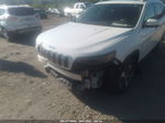 2021 Jeep Cherokee Limited White vin: 1C4PJMDX4MD198252