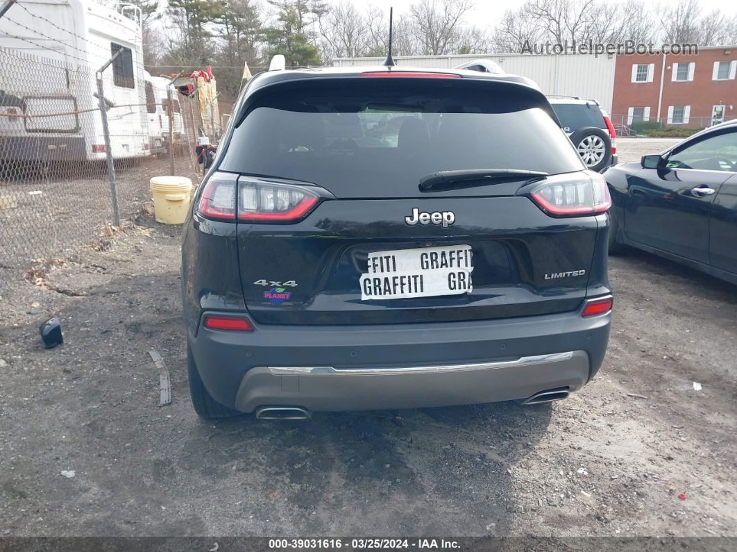 2019 Jeep Cherokee Limited 4x4 Black vin: 1C4PJMDX5KD104103