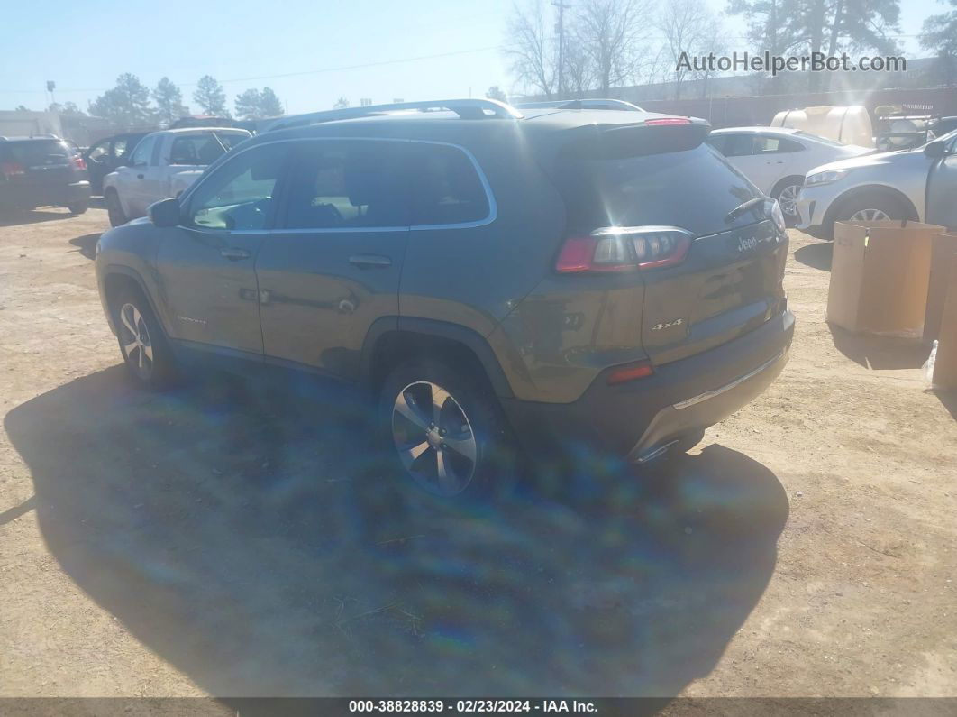 2019 Jeep Cherokee Limited 4x4 Green vin: 1C4PJMDX5KD166357