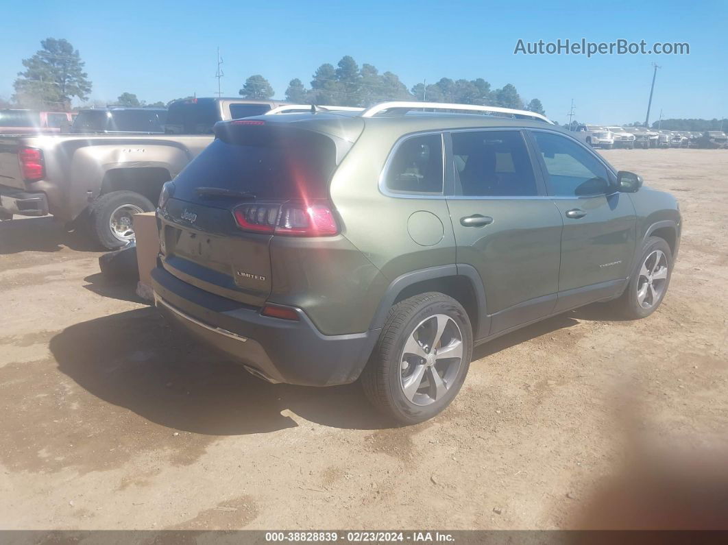 2019 Jeep Cherokee Limited 4x4 Green vin: 1C4PJMDX5KD166357