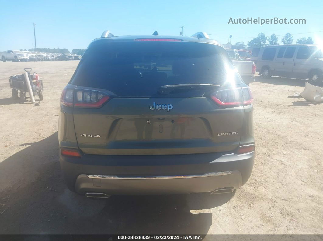 2019 Jeep Cherokee Limited 4x4 Green vin: 1C4PJMDX5KD166357