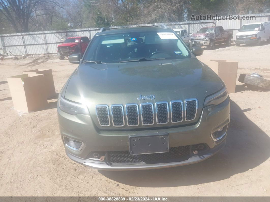 2019 Jeep Cherokee Limited 4x4 Green vin: 1C4PJMDX5KD166357