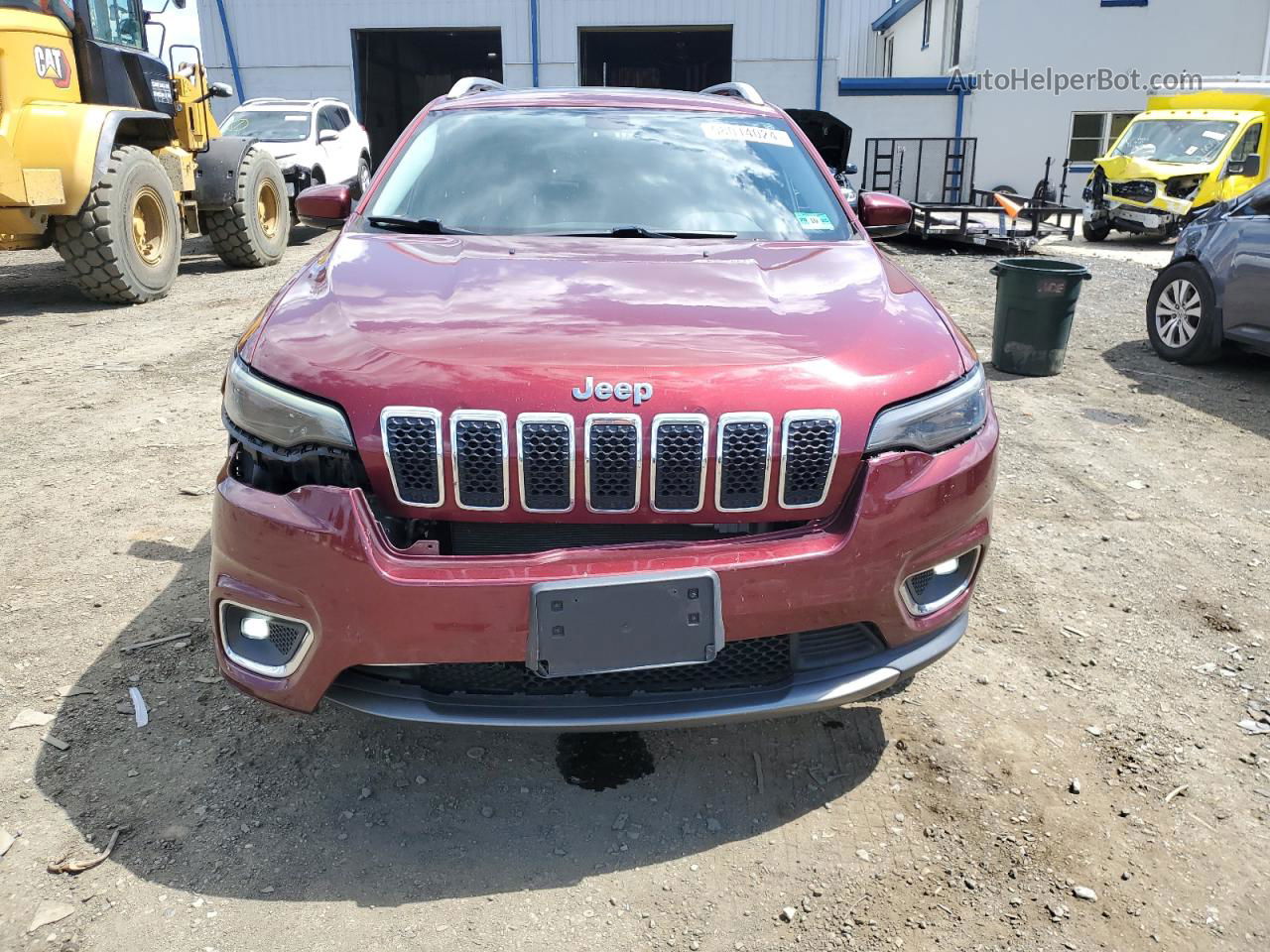 2019 Jeep Cherokee Limited Burgundy vin: 1C4PJMDX5KD216951