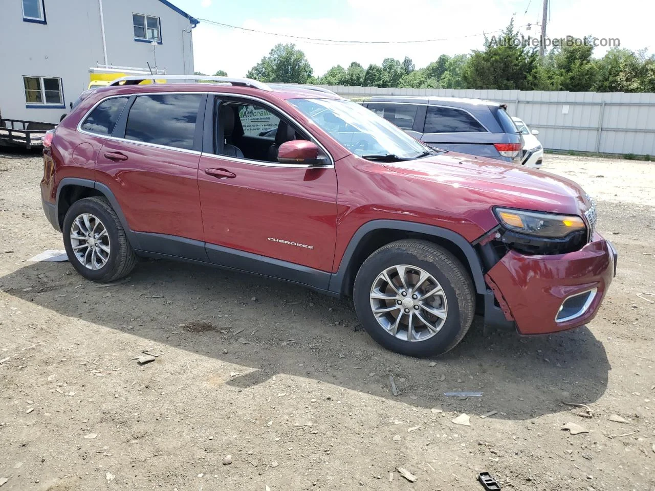 2019 Jeep Cherokee Limited Burgundy vin: 1C4PJMDX5KD216951