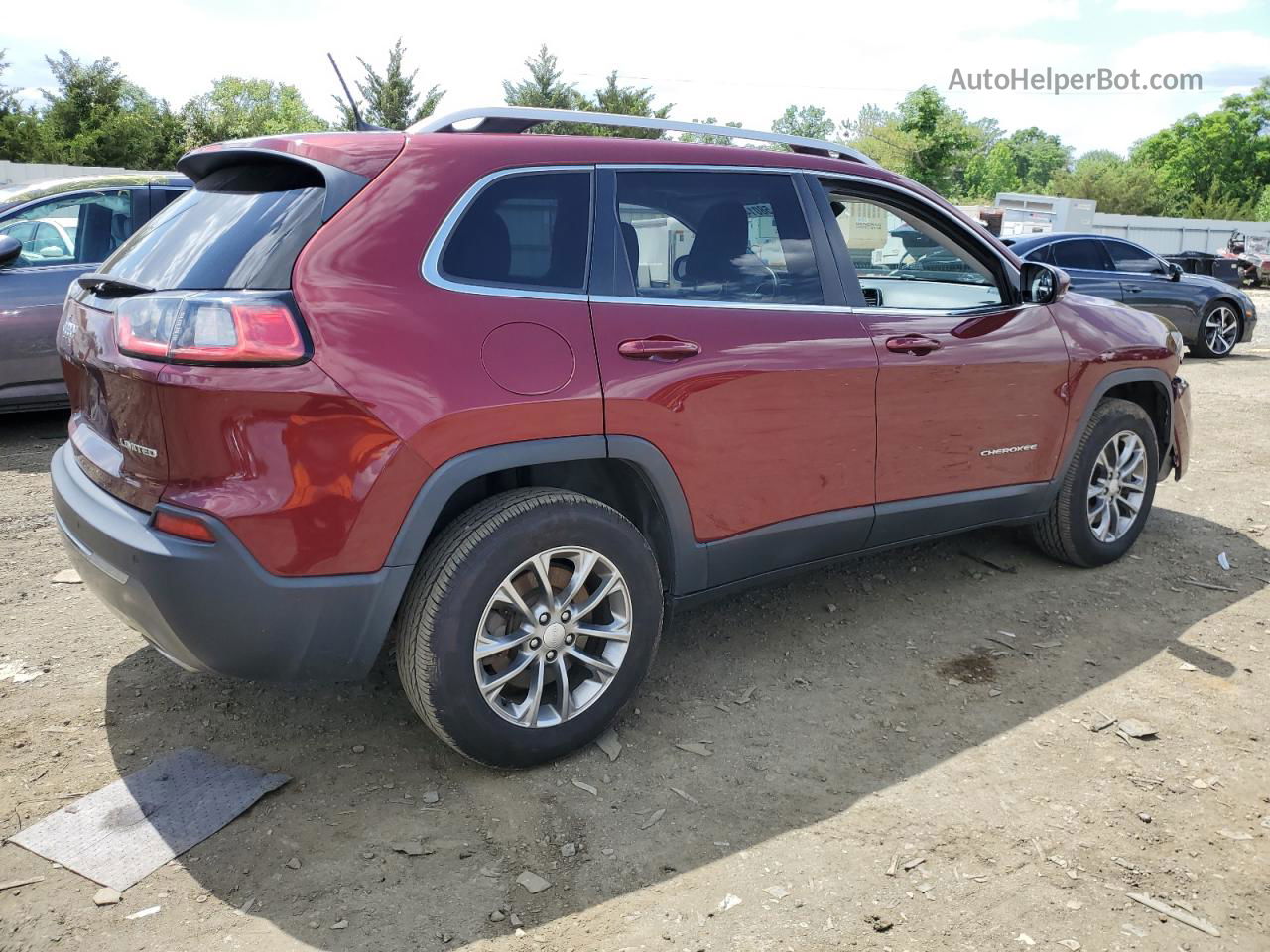 2019 Jeep Cherokee Limited Burgundy vin: 1C4PJMDX5KD216951