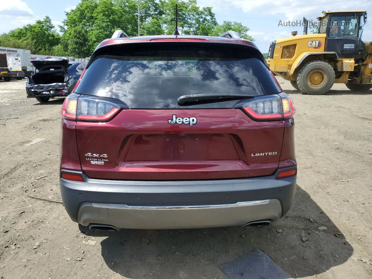 2019 Jeep Cherokee Limited Burgundy vin: 1C4PJMDX5KD216951