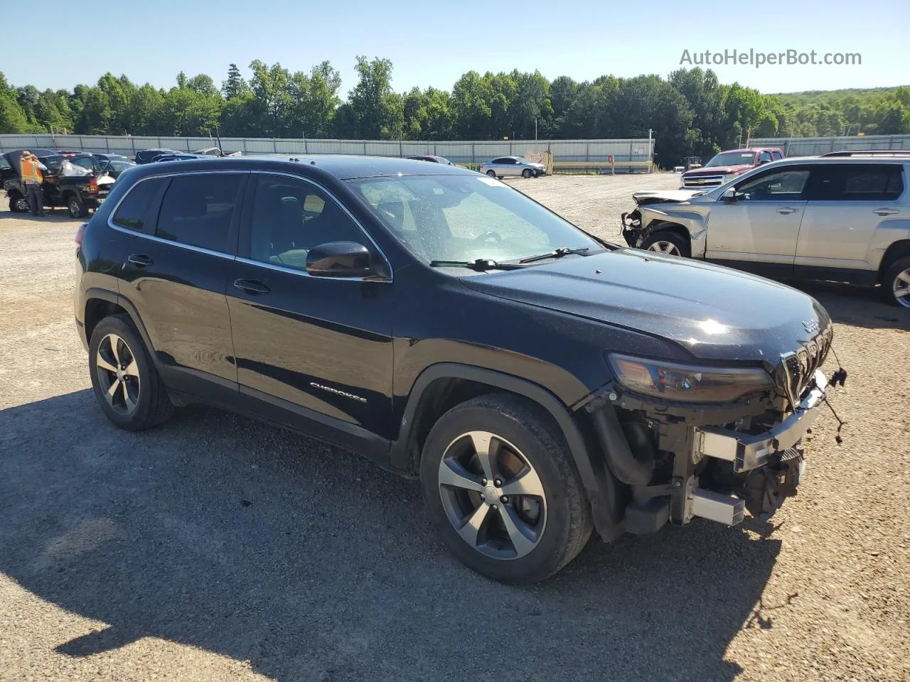 2019 Jeep Cherokee Limited Black vin: 1C4PJMDX5KD252736