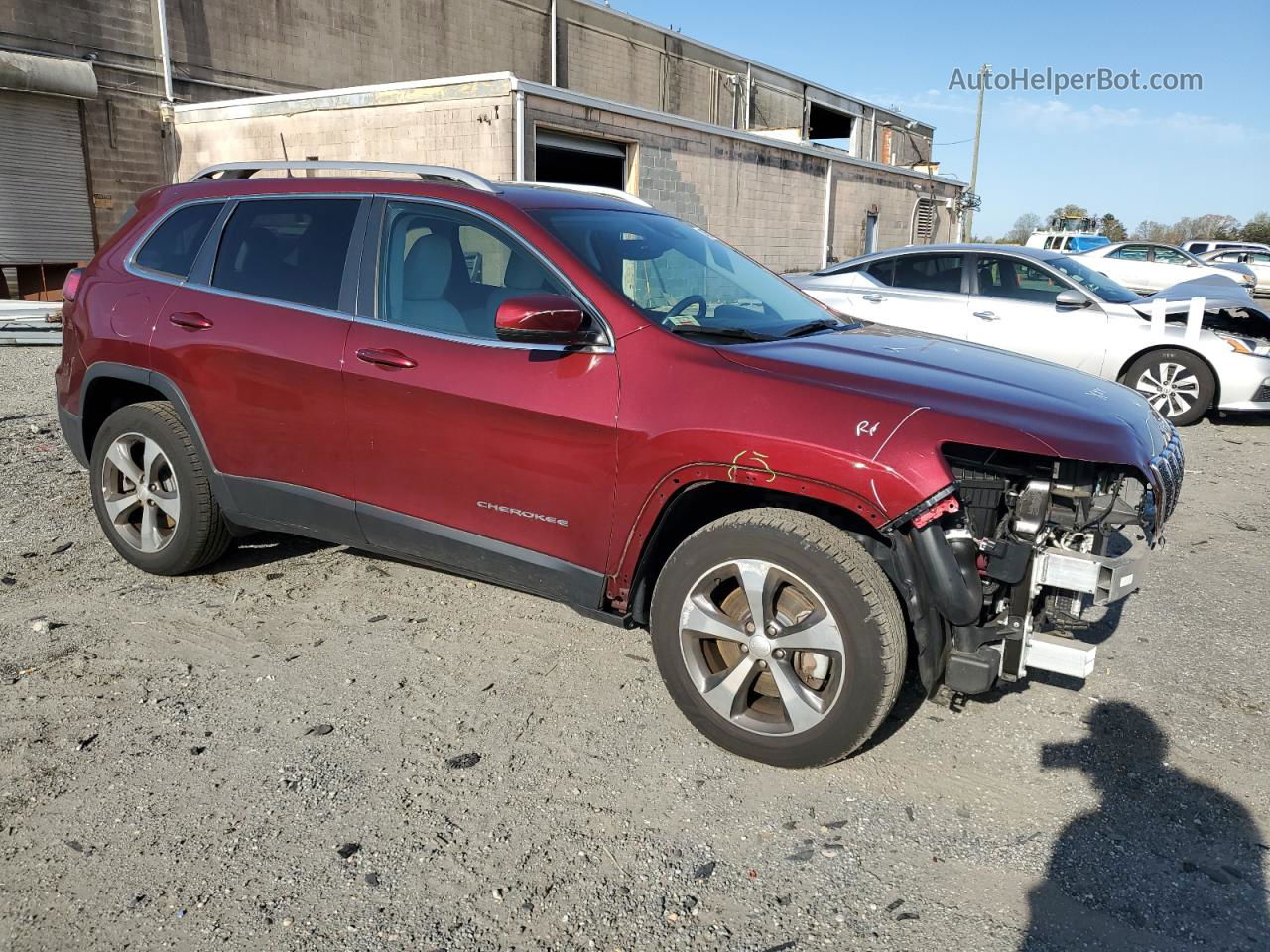 2019 Jeep Cherokee Limited Красный vin: 1C4PJMDX5KD356420