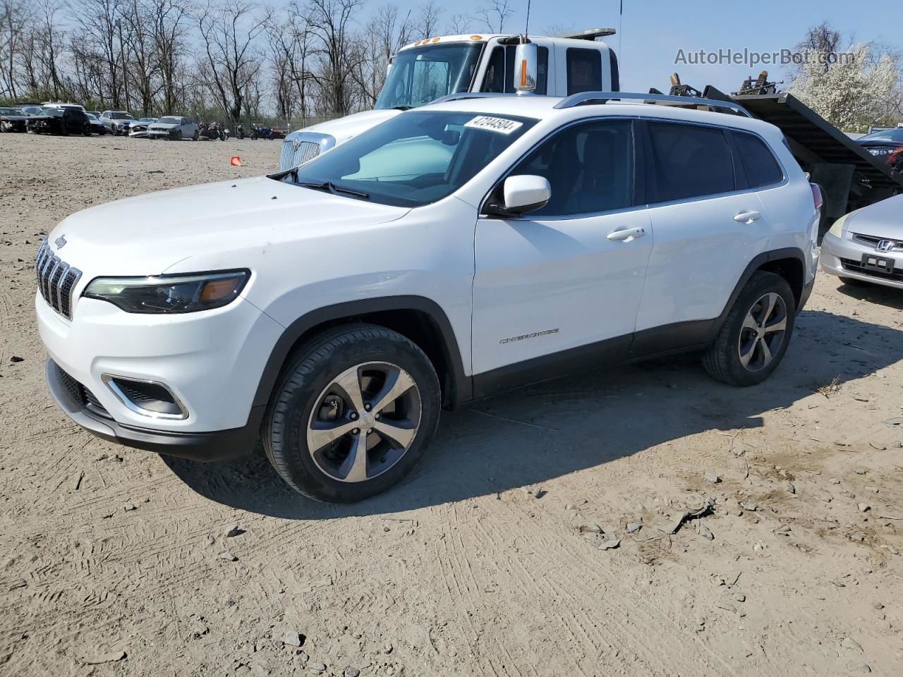 2019 Jeep Cherokee Limited Белый vin: 1C4PJMDX5KD412405