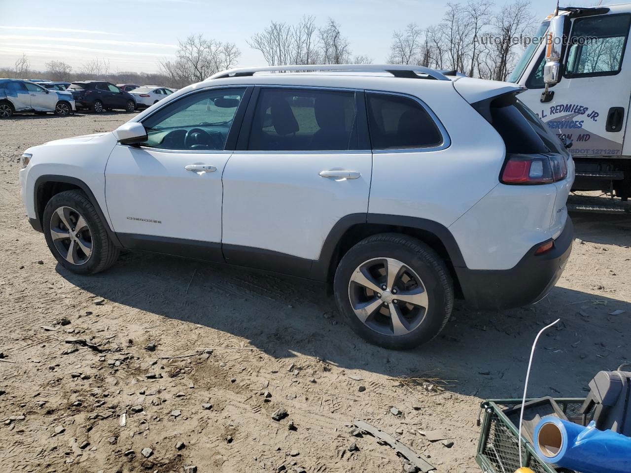 2019 Jeep Cherokee Limited White vin: 1C4PJMDX5KD412405