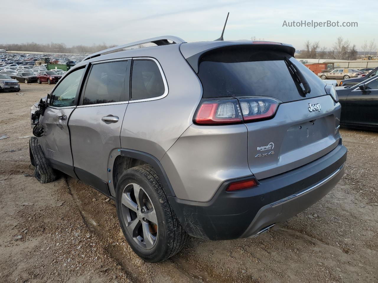 2019 Jeep Cherokee Limited Silver vin: 1C4PJMDX5KD460020