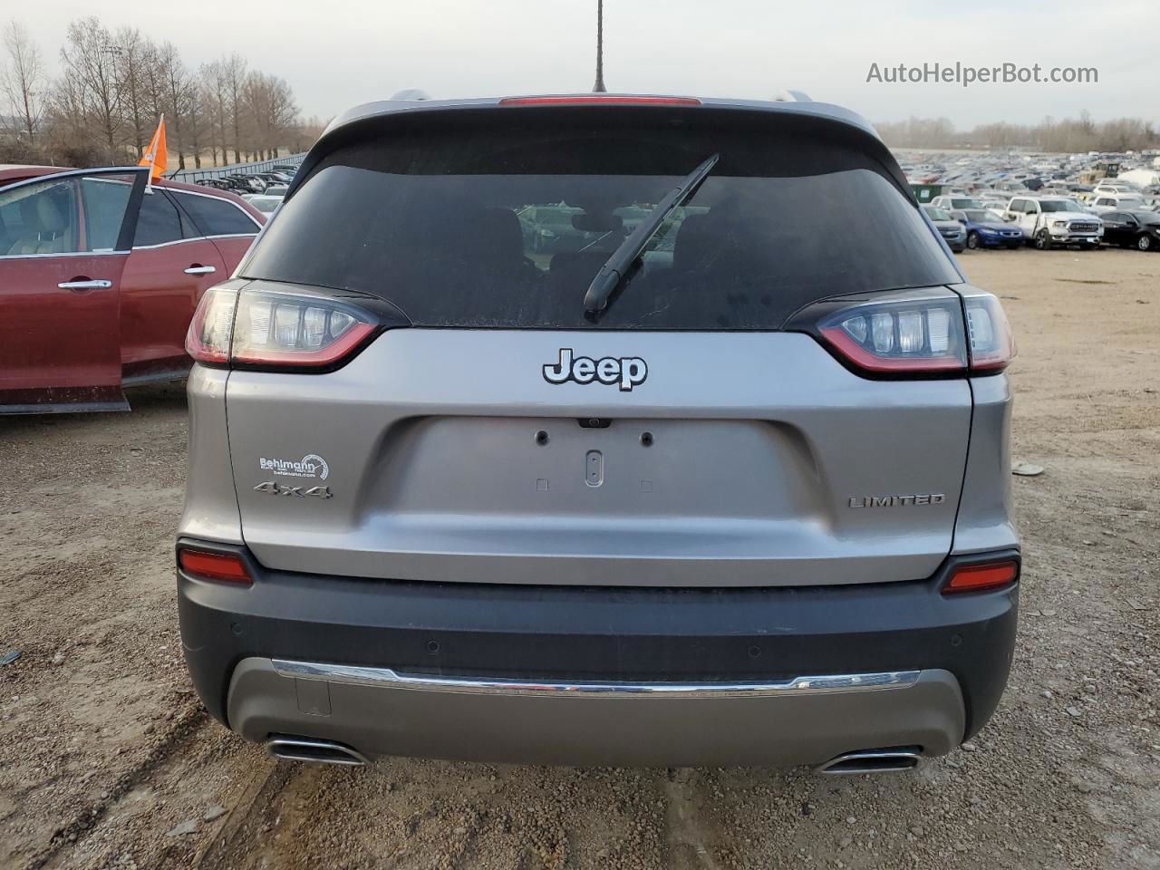 2019 Jeep Cherokee Limited Серебряный vin: 1C4PJMDX5KD460020