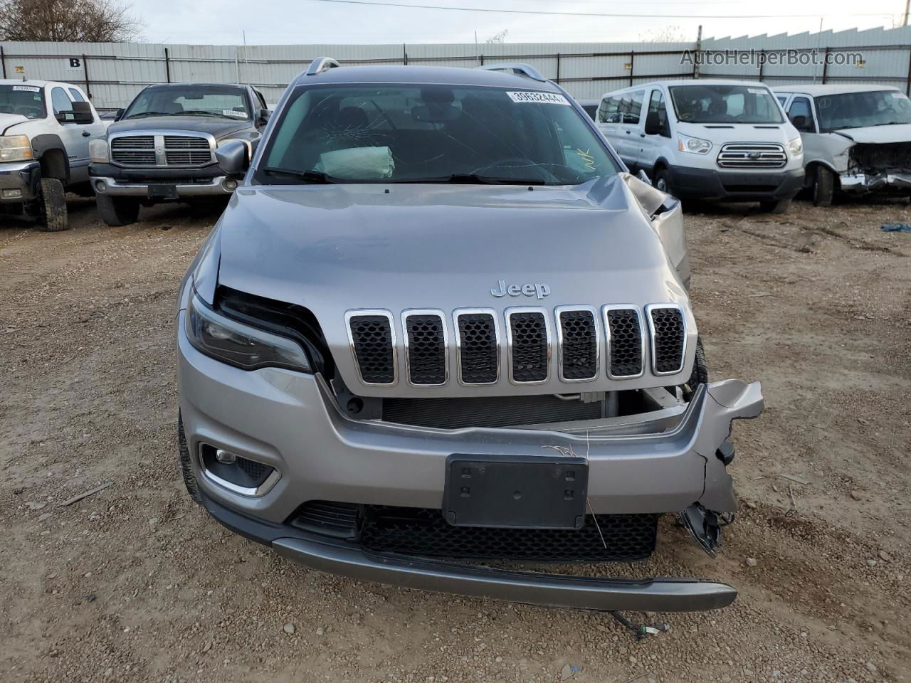 2019 Jeep Cherokee Limited Серебряный vin: 1C4PJMDX5KD460020