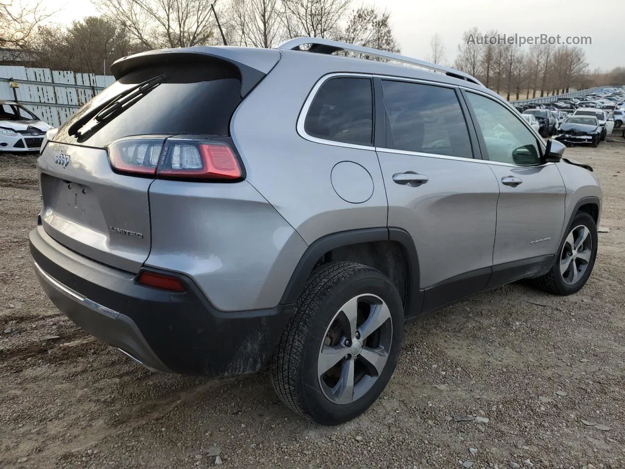 2019 Jeep Cherokee Limited Silver vin: 1C4PJMDX5KD460020