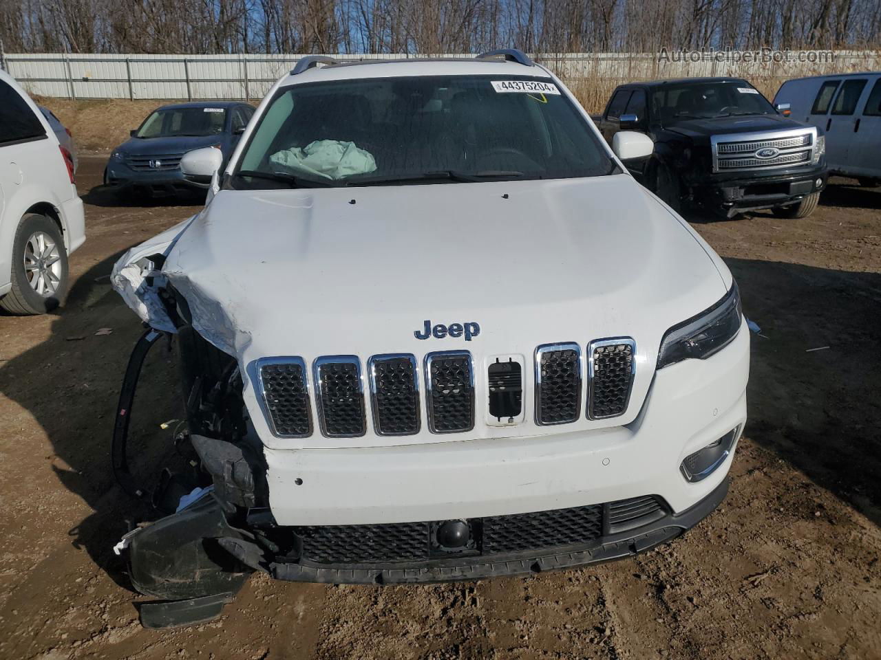 2021 Jeep Cherokee Limited White vin: 1C4PJMDX5MD228228