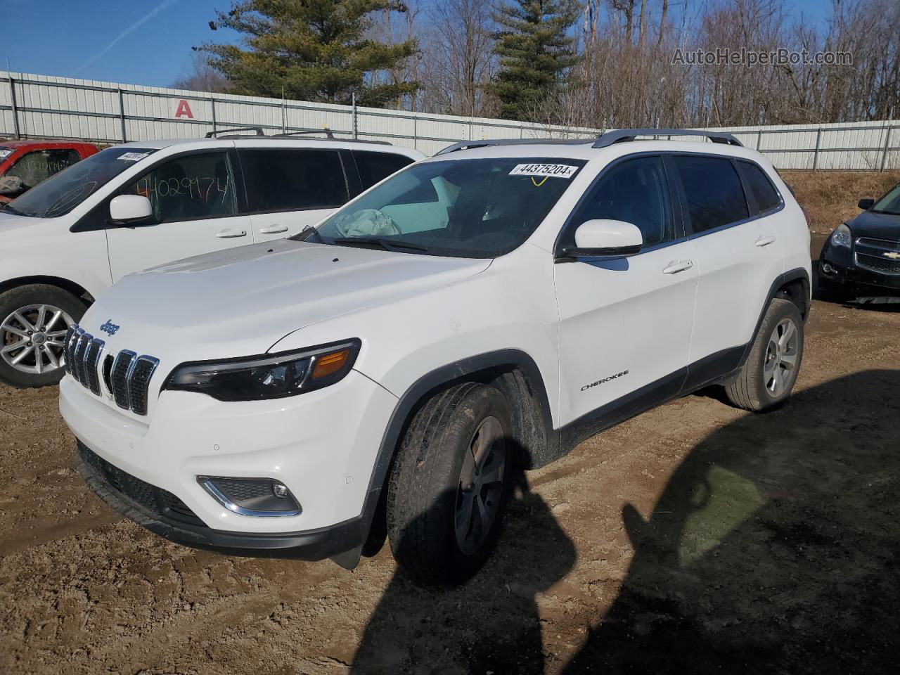 2021 Jeep Cherokee Limited White vin: 1C4PJMDX5MD228228