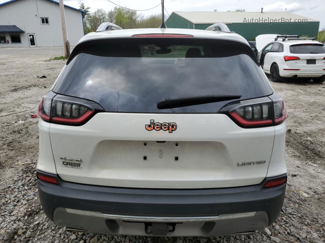 2019 Jeep Cherokee Limited White vin: 1C4PJMDX6KD113974