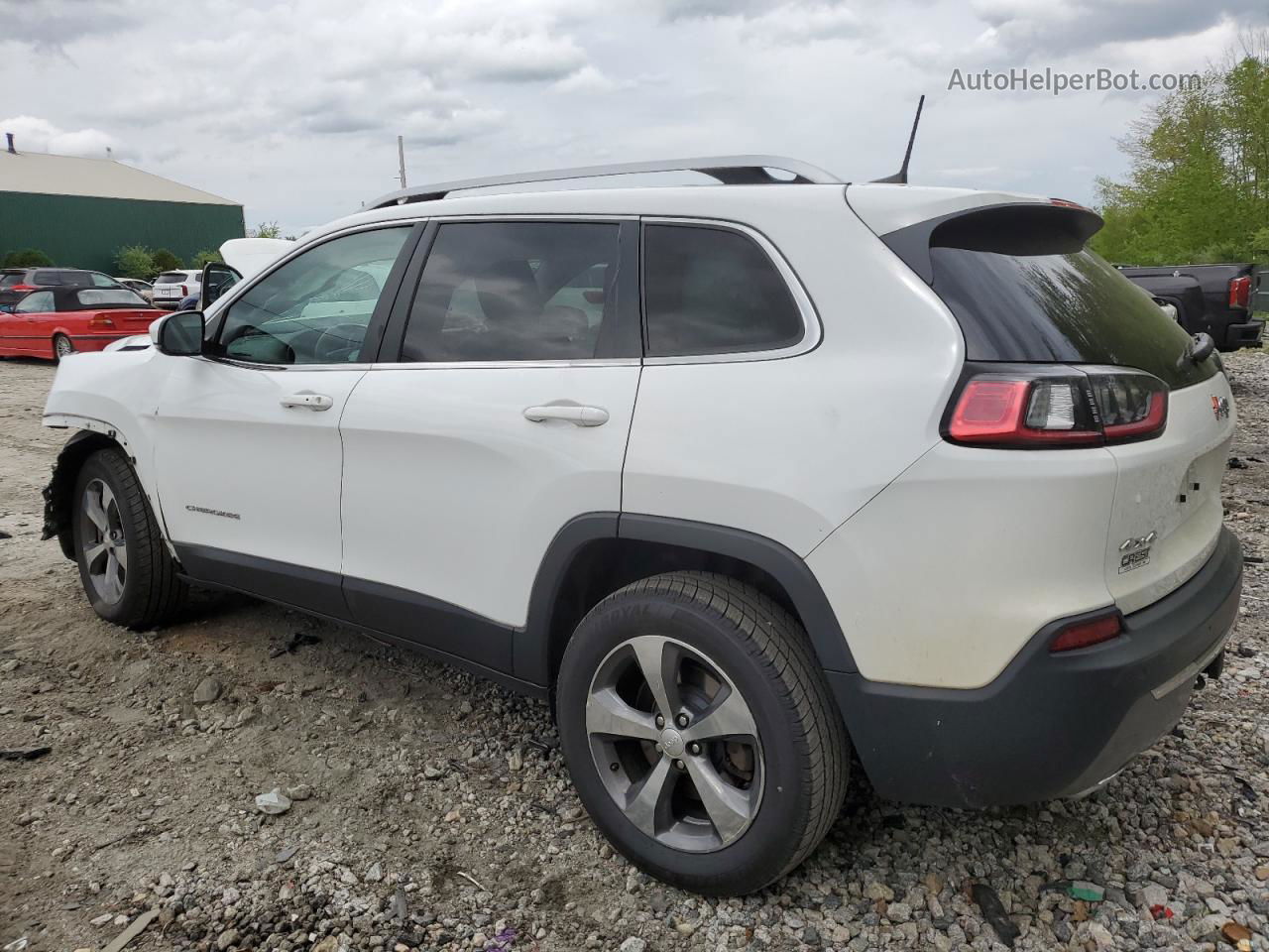 2019 Jeep Cherokee Limited White vin: 1C4PJMDX6KD113974